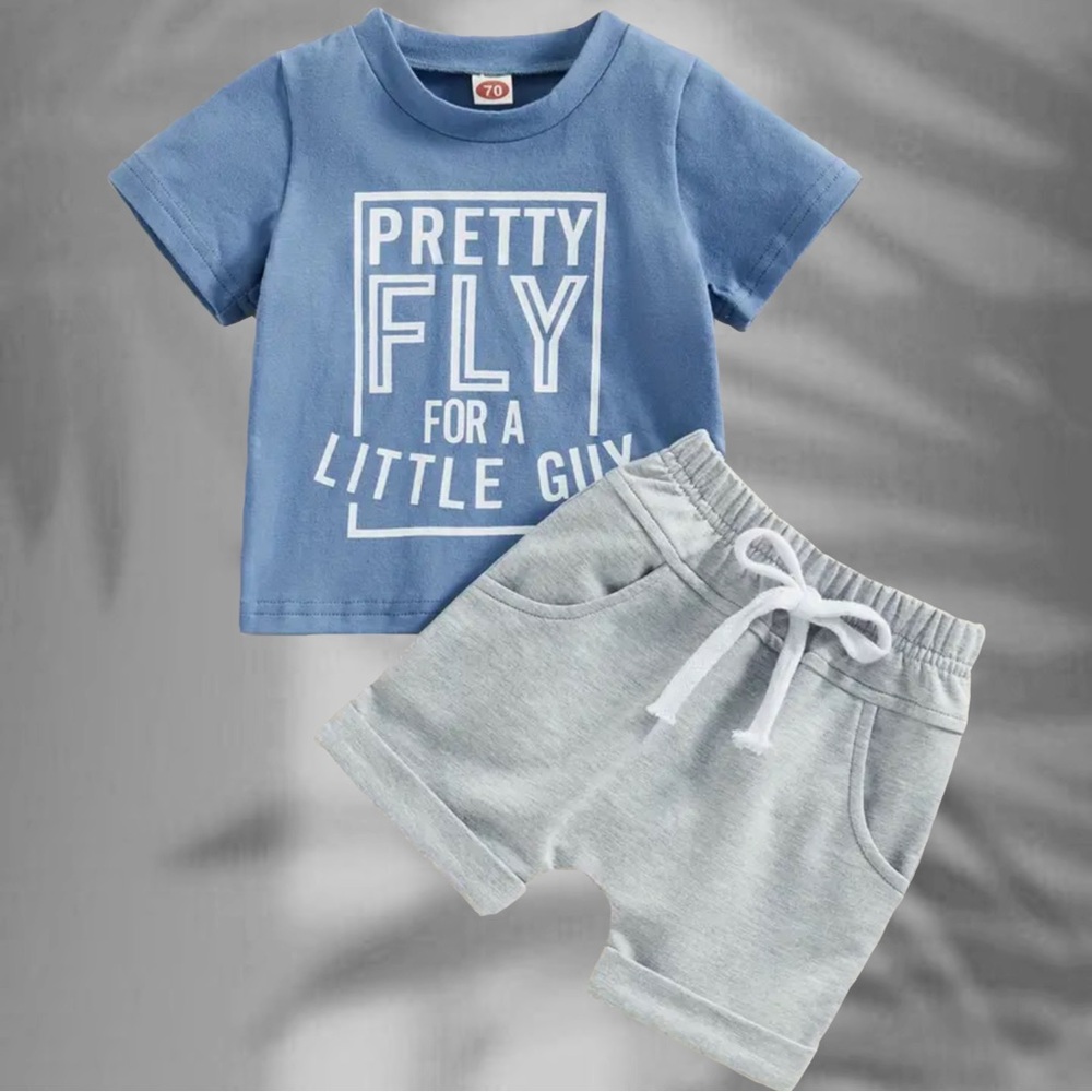 *NWT*🕶️ Boys “Pretty fly for a little guy” t set 9-12m